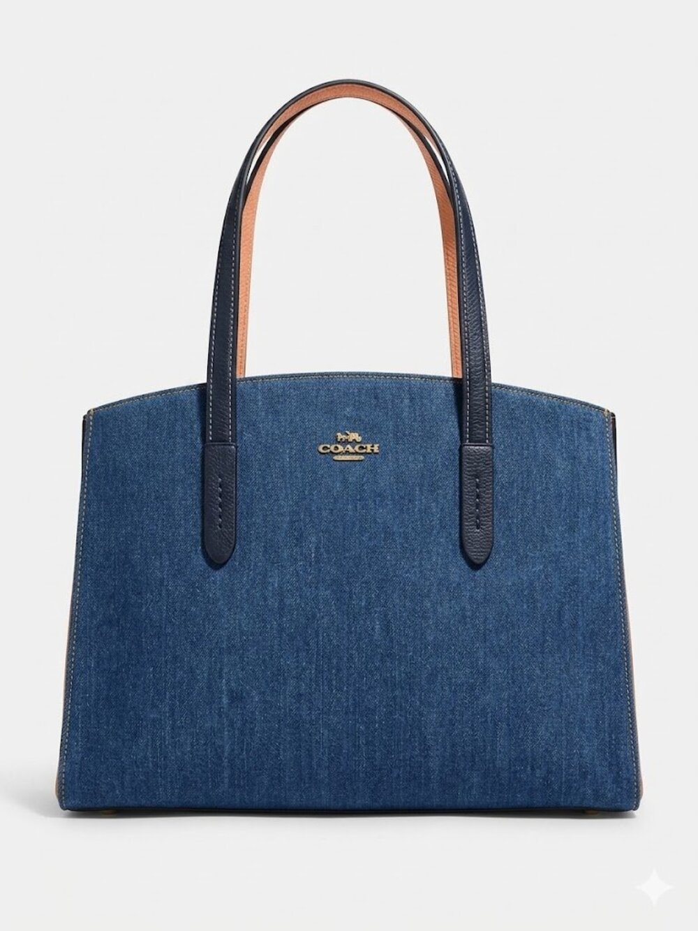 Coach Denim Tote Bag in Blue Denim